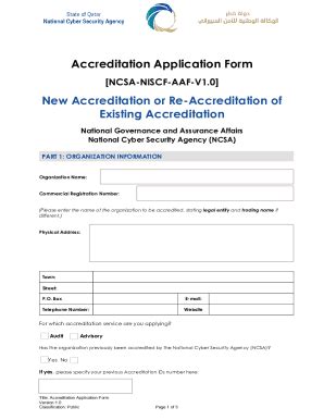 Accreditation Application Form .
